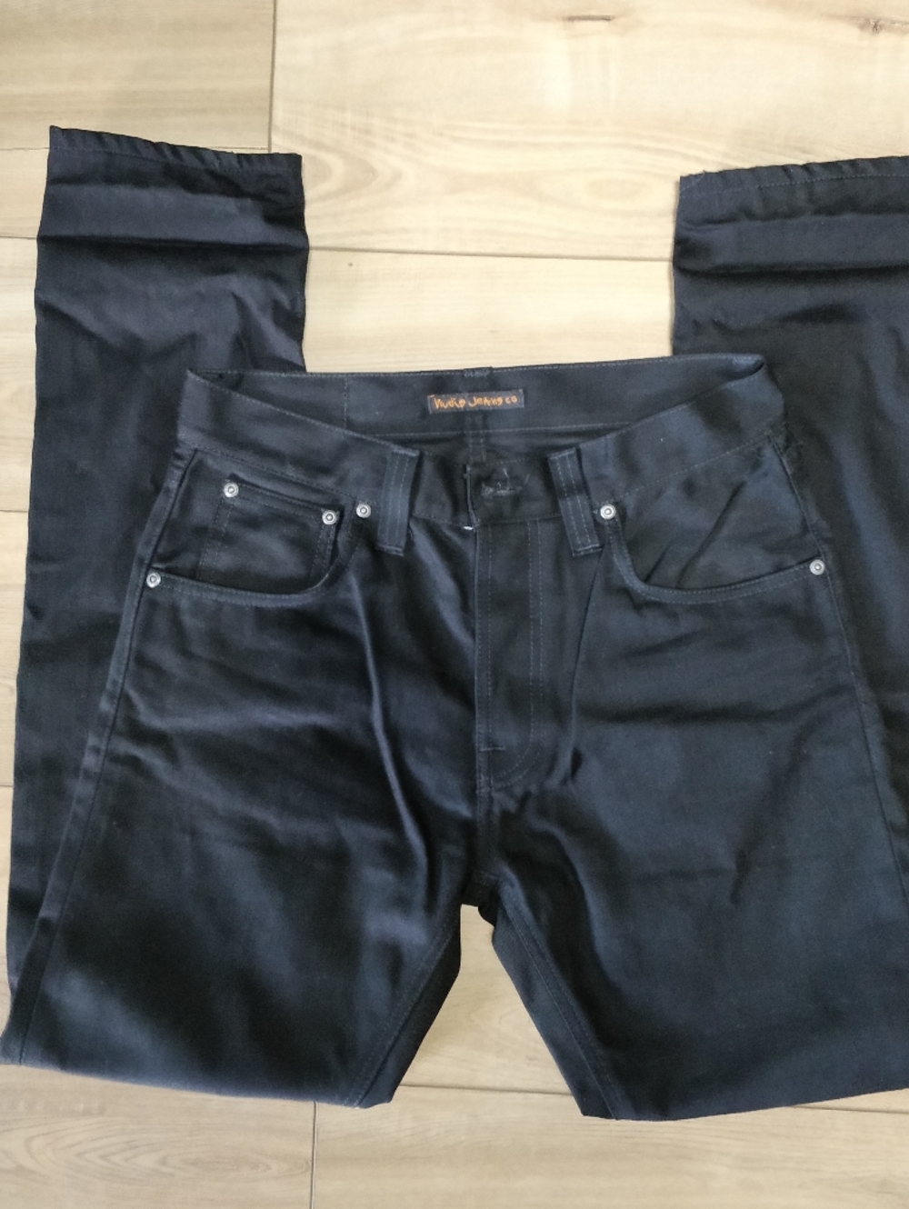 Nudie Jeans Slim Straight Black Jeans Denim